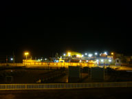 Vista de noche del Parque Acuático 